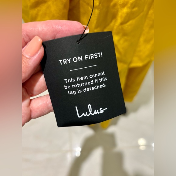 Lulus Marigold/Canary tiered dress - Picture 6 of 13